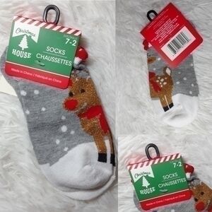 🛍Holiday Rudolf The Red Nose Reindeer Ankle Socks